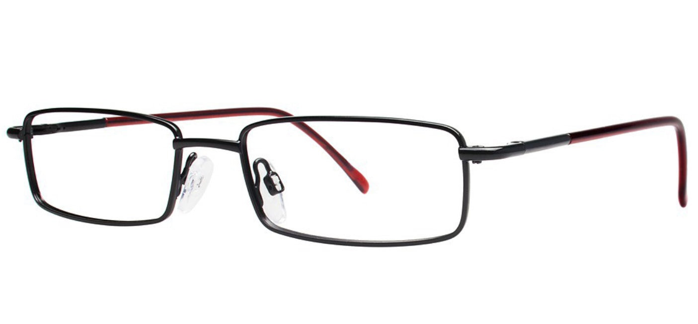 Eyeworkz Data Matte Black Burgundy Eyeglasses