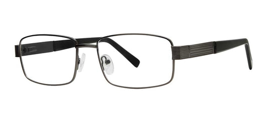 Eyeworkz Adjourn Matte Gunmetal/ Black Eyeglasses