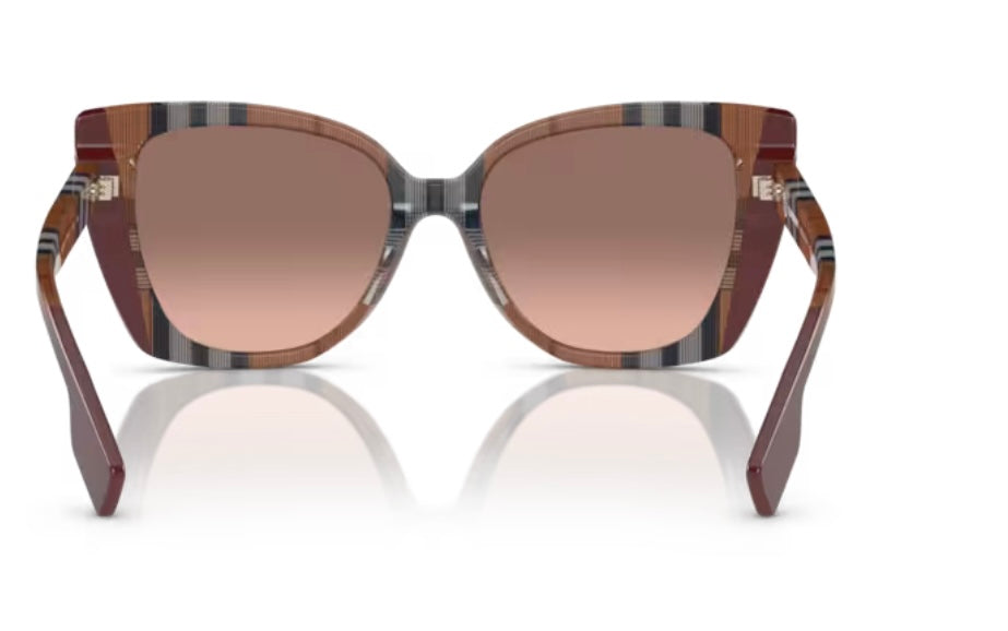 Burberry Meryl 0BE4393 Check Brown Bordeaux Sunglasses