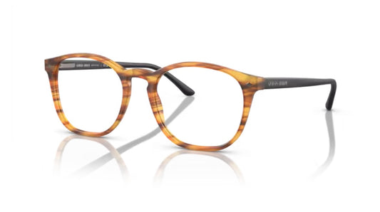 Giorgio Armani 0AR7074 Matte Striped Light Brown Eyeglasses