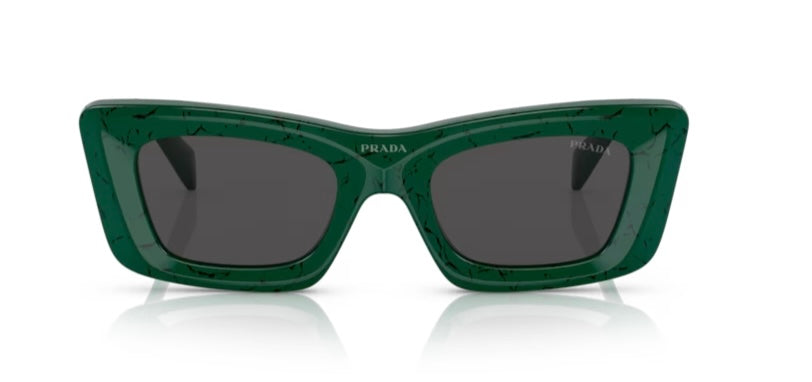 Prada 0PR 13ZS Green Marble Sunglasses