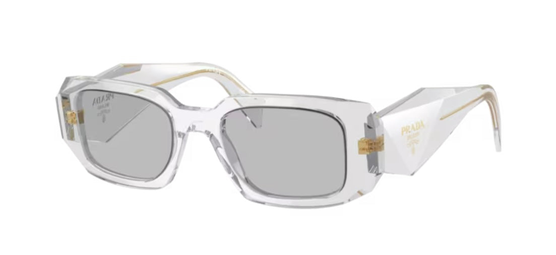 Prada 0PR 17WSF Transparent Grey Sunglasses