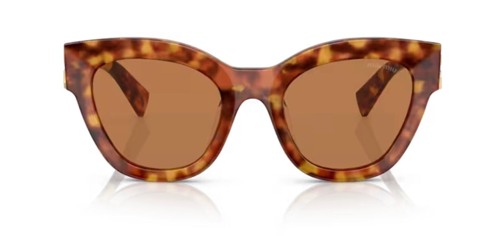 Miu Miu 0MU 01YS Light Havana Sunglasses