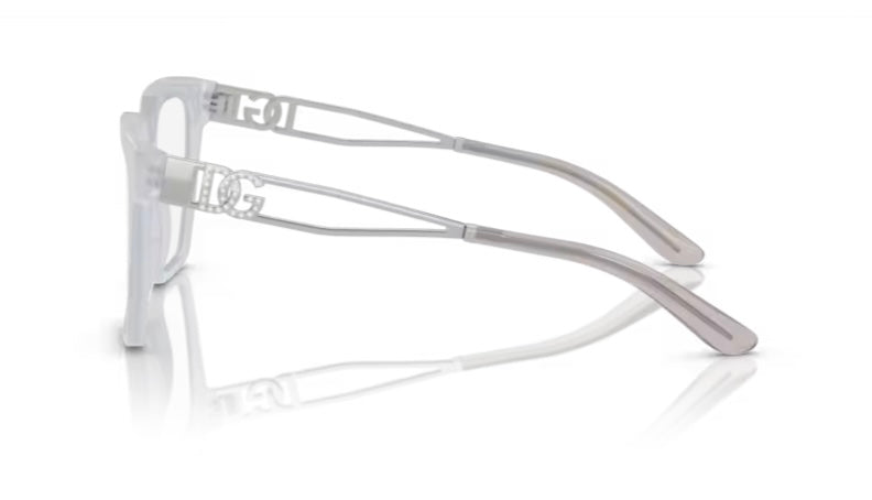 Dolce and Gabbana 0DG3376 3420 Opal Crystal Eyeglasses