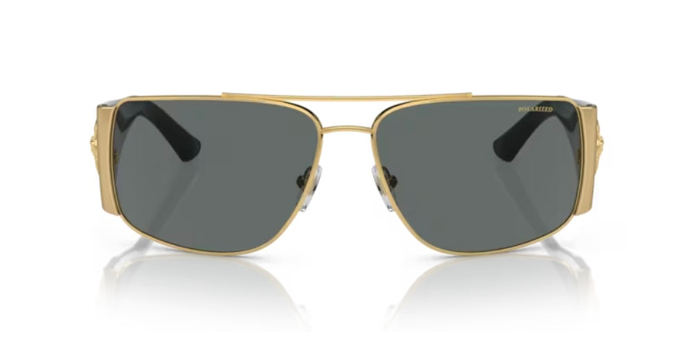 Versace 0VE2163 Gold Polarized Sunglasses