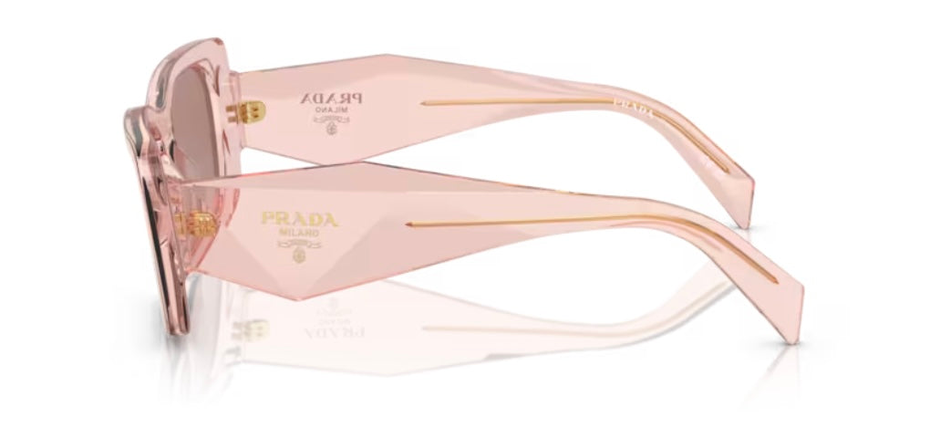 Prada 0PR 08YS Transparent Peach Sunglasses