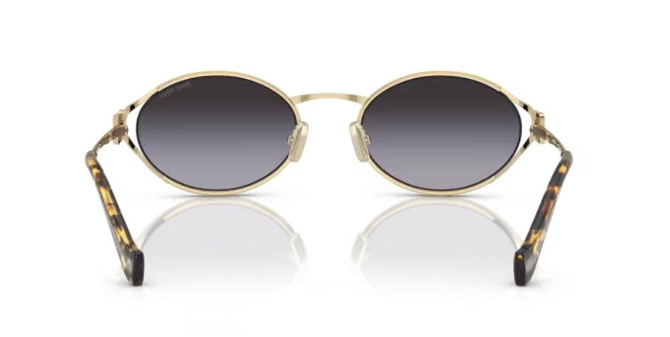 Miu Miu 0MU 52YS ZVN5D1 Pale Gold Sunglasses