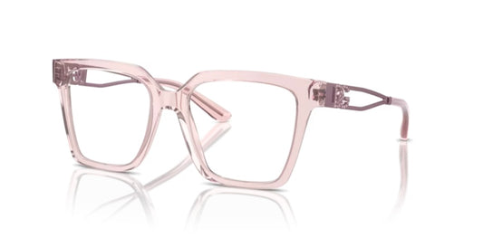 Dolce and Gabbana 0DG3376 3148 Transparent Rose Eyeglasses