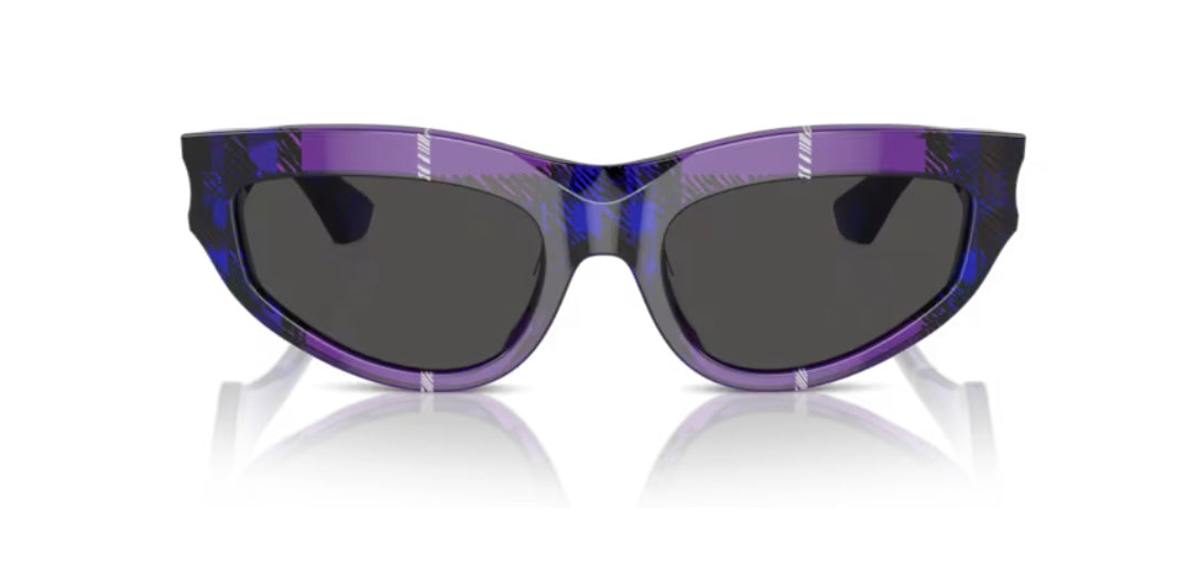 Burberry OBE4425U Check Violet Sunglasses