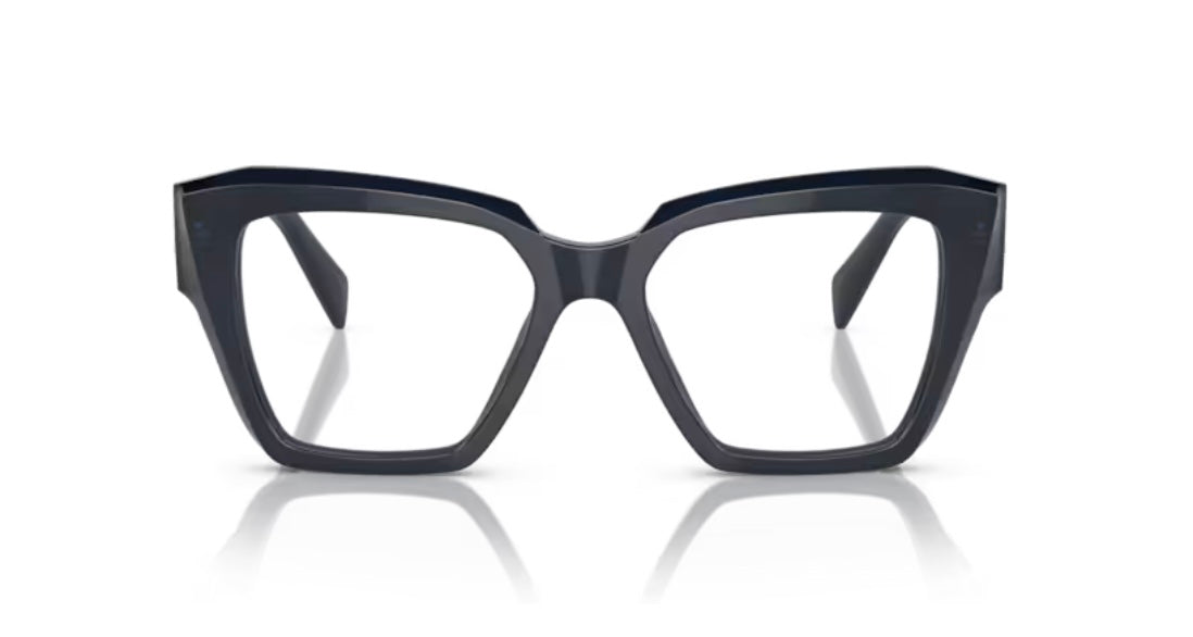 Prada 0PR 09ZV 08Q101 Blue Transparent Eyeglasses