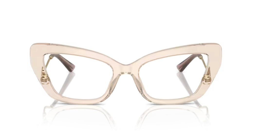 Dolce and Gabbana 0DG3391B 3432 Transparent Camel Eyeglasses