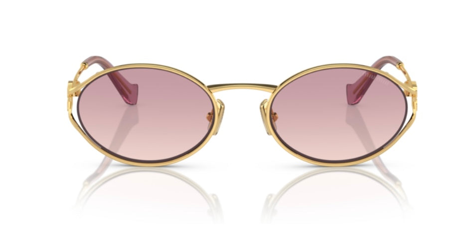 Miu Miu 0MU 52YS Gold Sunglasses