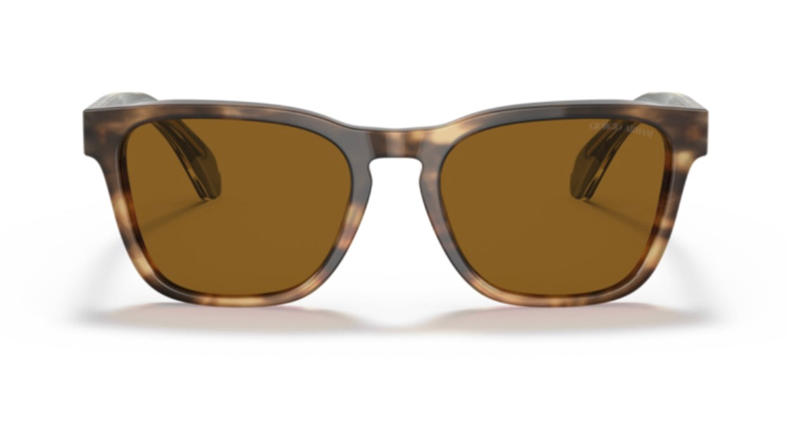 Giorgio Armani 0AR8155 Opal Striped Brown Sunglasses