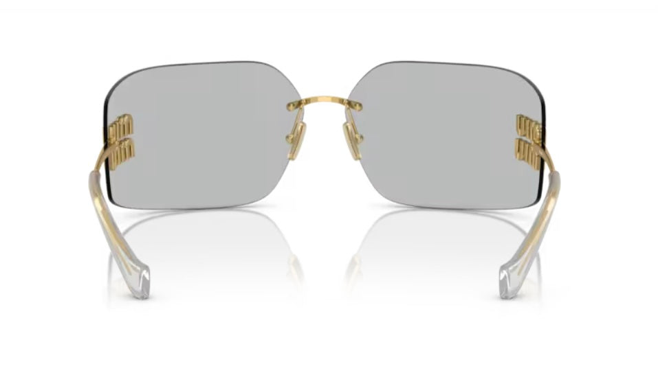 Miu Miu 0MU 54YS 5AK30B Gold Sunglasses