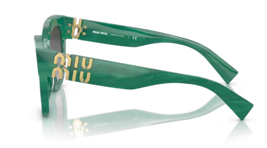 Miu Miu 0MU 01YS Green Sunglasses