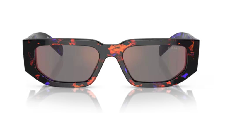 Prada 0PR 09ZSF Abstract Orange Sunglasses