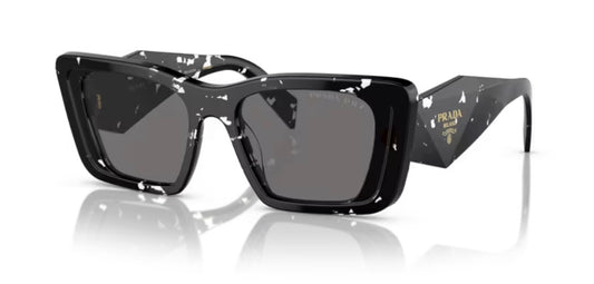 Prada 0PR 08YS Black Crystal Tortoise Polarized Sunglasses