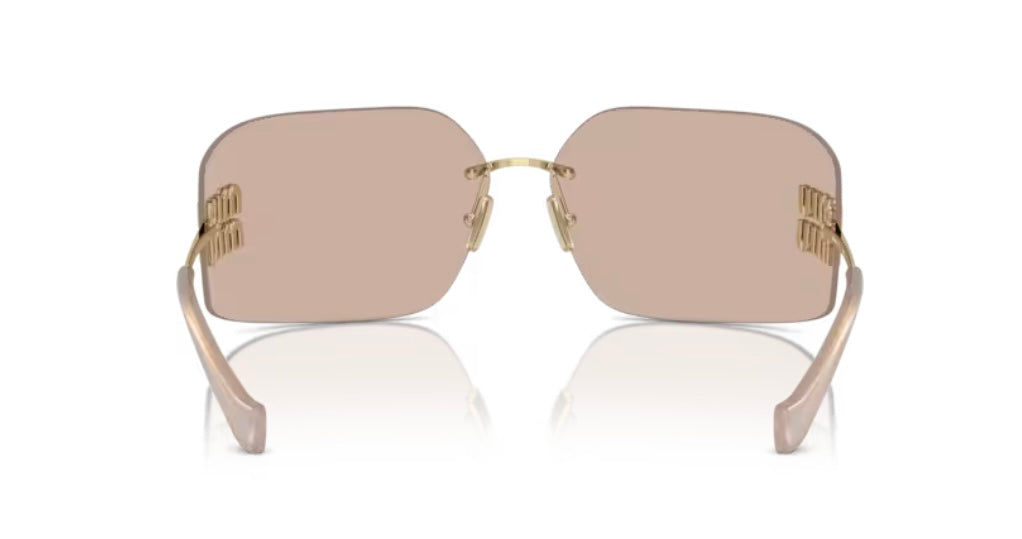 Miu Miu 0MU 54YS 5AK30B Gold Sunglasses