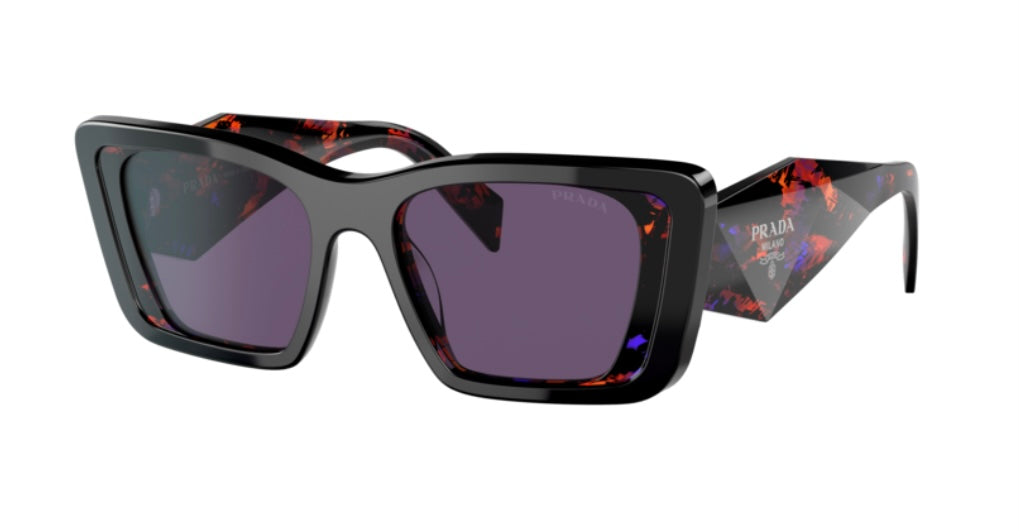 Prada 0PR 08YS Black Havana Abstract Sunglasses