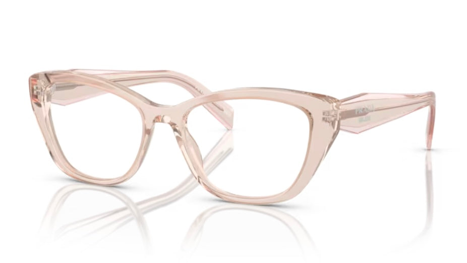 Prada 0PR 19WV 15J101 Crystal Geranium Eyeglasses