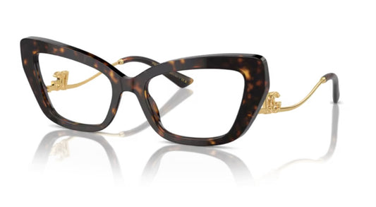 Dolce and Gabbana 0DG3391B 502 Havana Eyeglasses