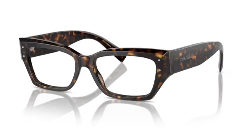 Dolce and Gabbana 0DG3387 502 Havana Eyeglasses