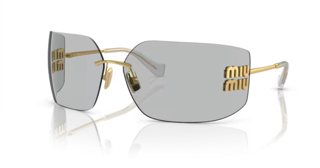 Miu Miu 0MU 54YS 5AK30B Gold Sunglasses