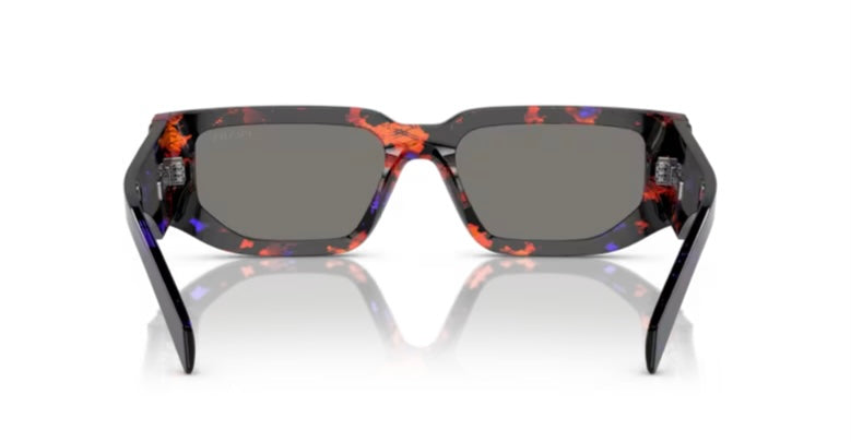 Prada 0PR 09ZSF Abstract Orange Sunglasses