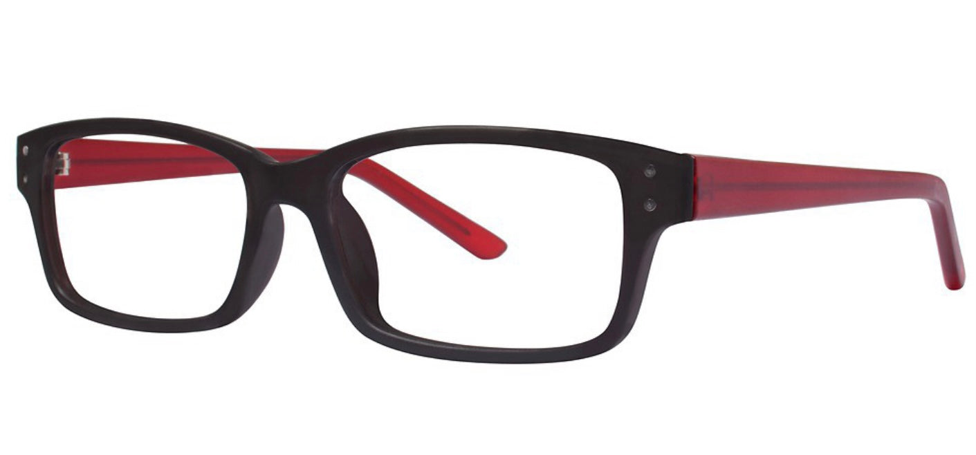 Eyeworkz Defy Eyeglasses Black Burgundy Matte