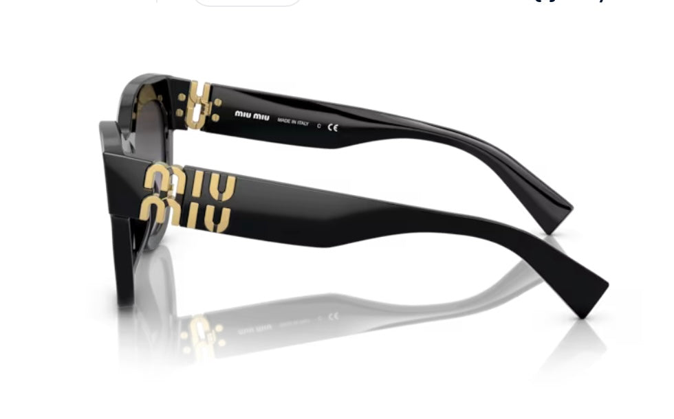 Miu Miu 0MU 01YS Black Sunglasses