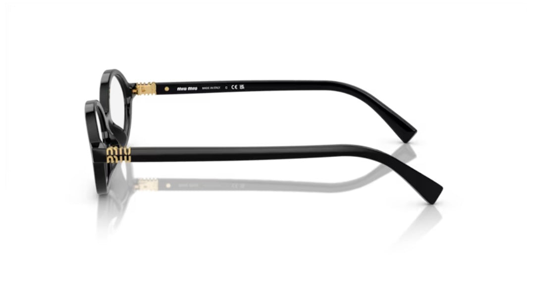 Miu Miu 0MU 01XV 1AB101 Black Eyeglasses