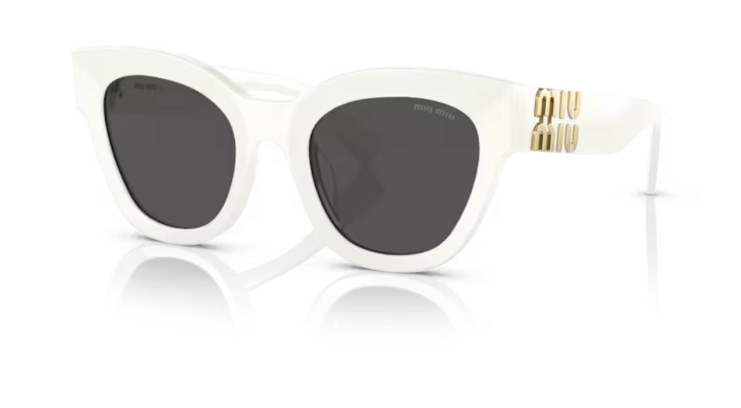 Miu Miu 0MU 01YS White Sunglasses