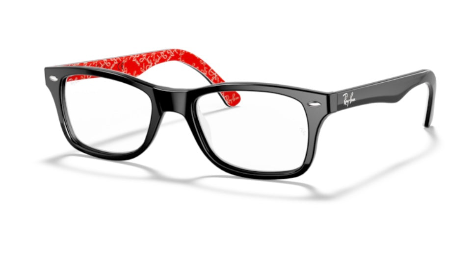 Rayban 0RX5228 2479 Black On Red Eyeglasses