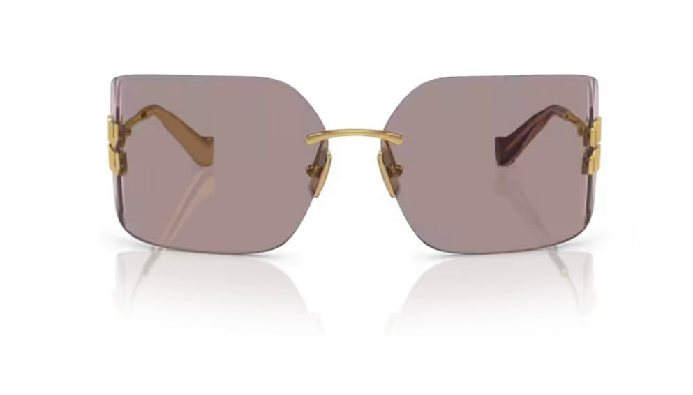 Miu Miu 0MU 54YS 5AK061 Gold Sunglasses