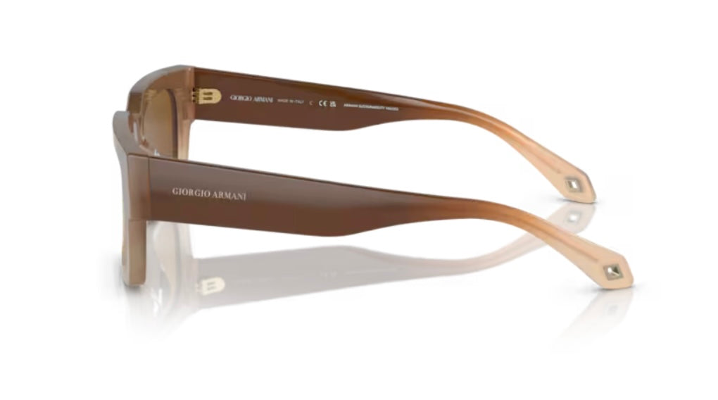 Giorgio Armani 0AR8184U Gradient Brown/Crystal Sunglasses