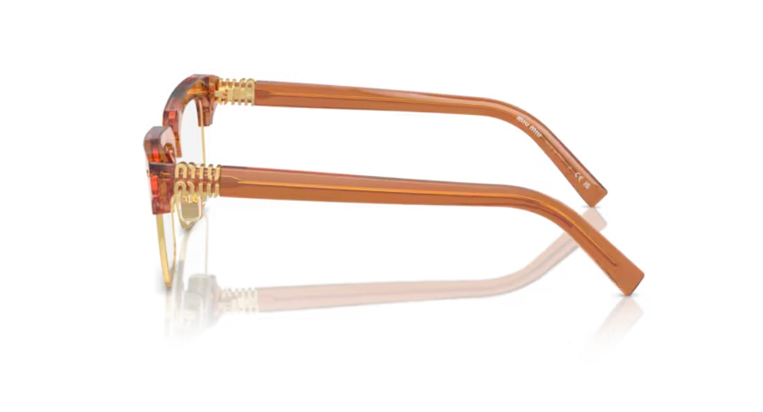 Miu Miu 0MU 11XV 15T101 Caramel Transparent Eyeglasses