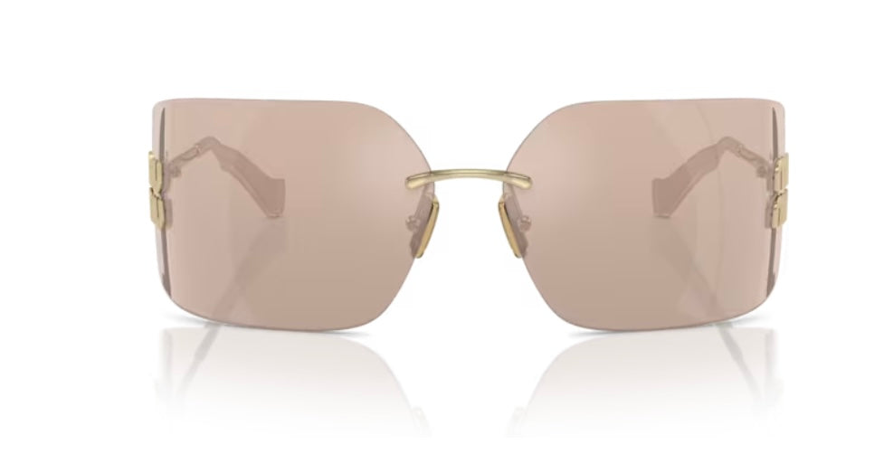 Miu Miu 0MU 54YS 5AK30B Gold Sunglasses