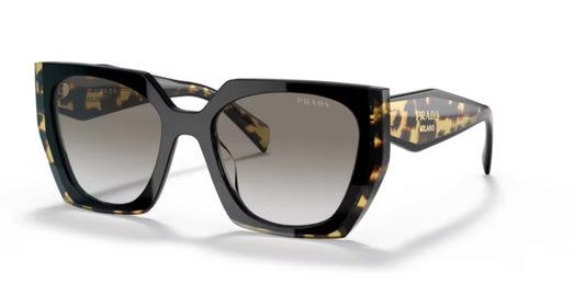 Prada 0PR 15WS Black Medium Tortoise Sunglasses