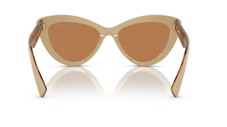 Miu Miu 0MU 04YS Beige Sunglasses