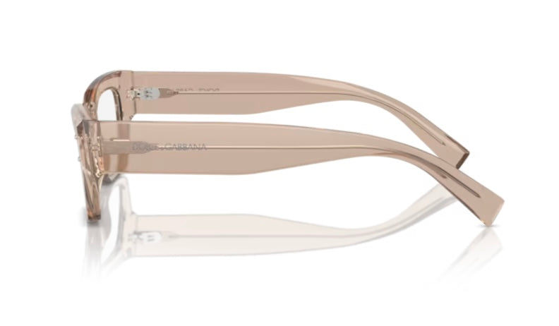 Dolce and Gabbana 0DG3387 3432 Transparent Camel Eyeglasses