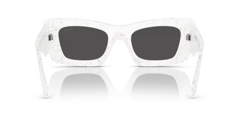 Prada 0PR 13ZS Matte White Marble Sunglasses