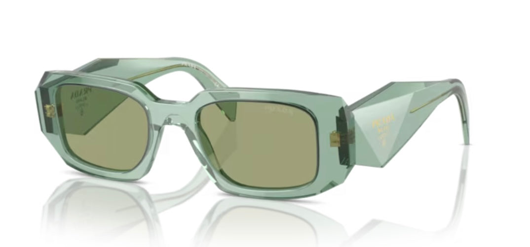 Prada 0PR 17WS Transparent Sage Sunglasses