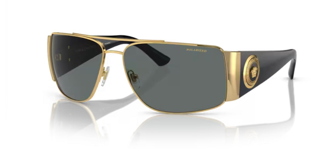 Versace 0VE2163 Gold Polarized Sunglasses