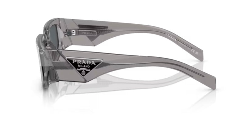 Prada 0PR 09ZSF Transparent Asphalt Sunglasses