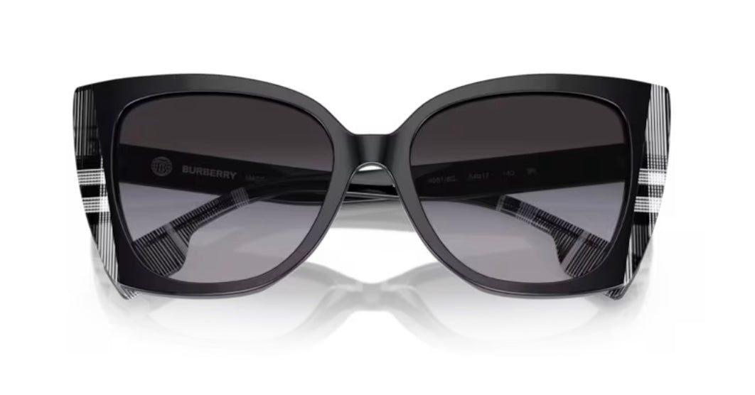 Burberry Meryl 0BE4393 Black Check White Black Sunglasses