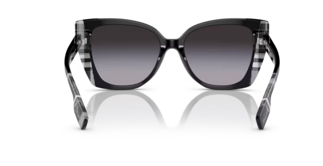 Burberry Meryl 0BE4393 Black Check White Black Sunglasses