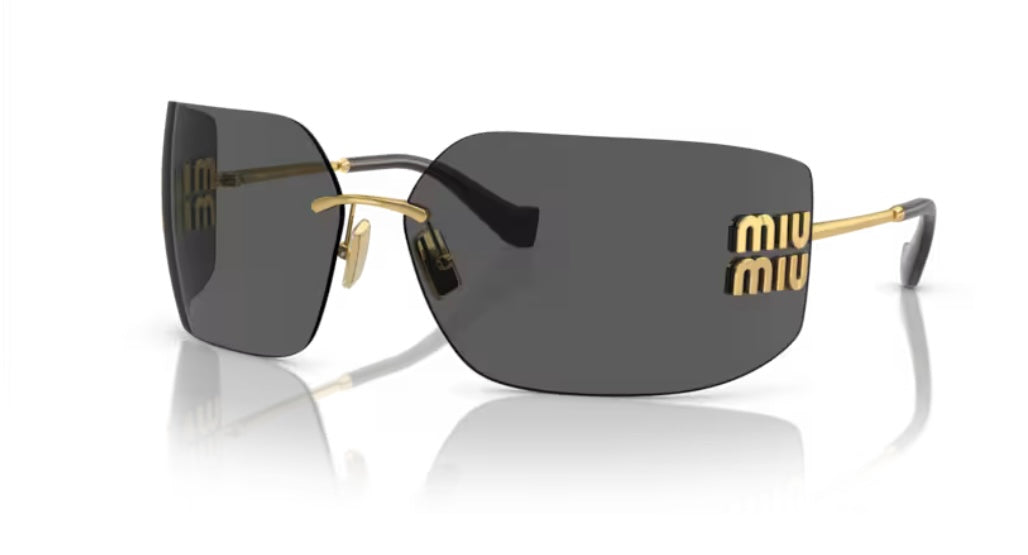 Miu Miu 0MU 54YS 5AK5S0 Gold Sunglasses