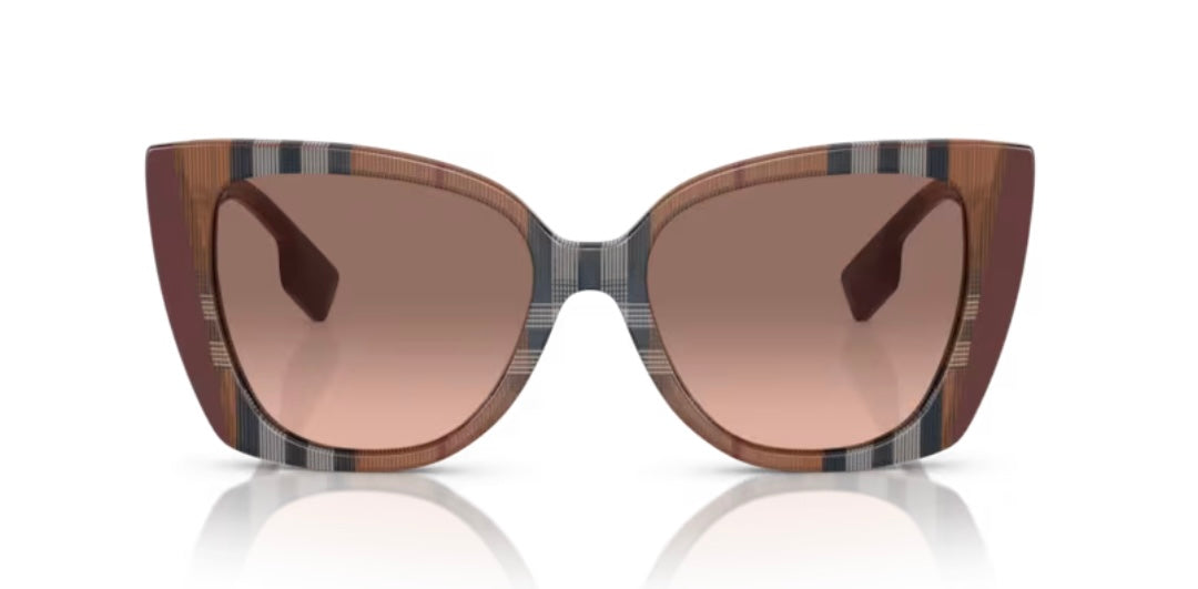 Burberry Meryl 0BE4393 Check Brown Bordeaux Sunglasses