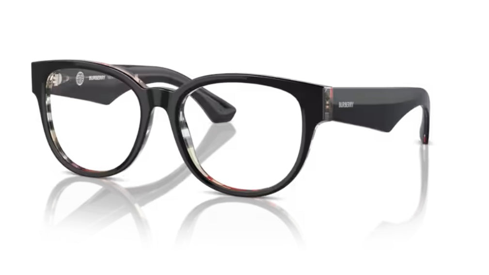 Burberry 0BE2410 Top Black On Vintage Check Eyeglasses