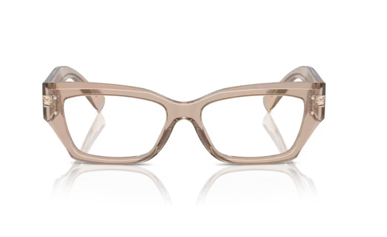 Dolce and Gabbana 0DG3387 3432 Transparent Camel Eyeglasses